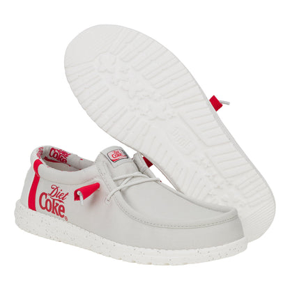 Men Wally Diet Coke - True Grey/Red | HEYDUDE