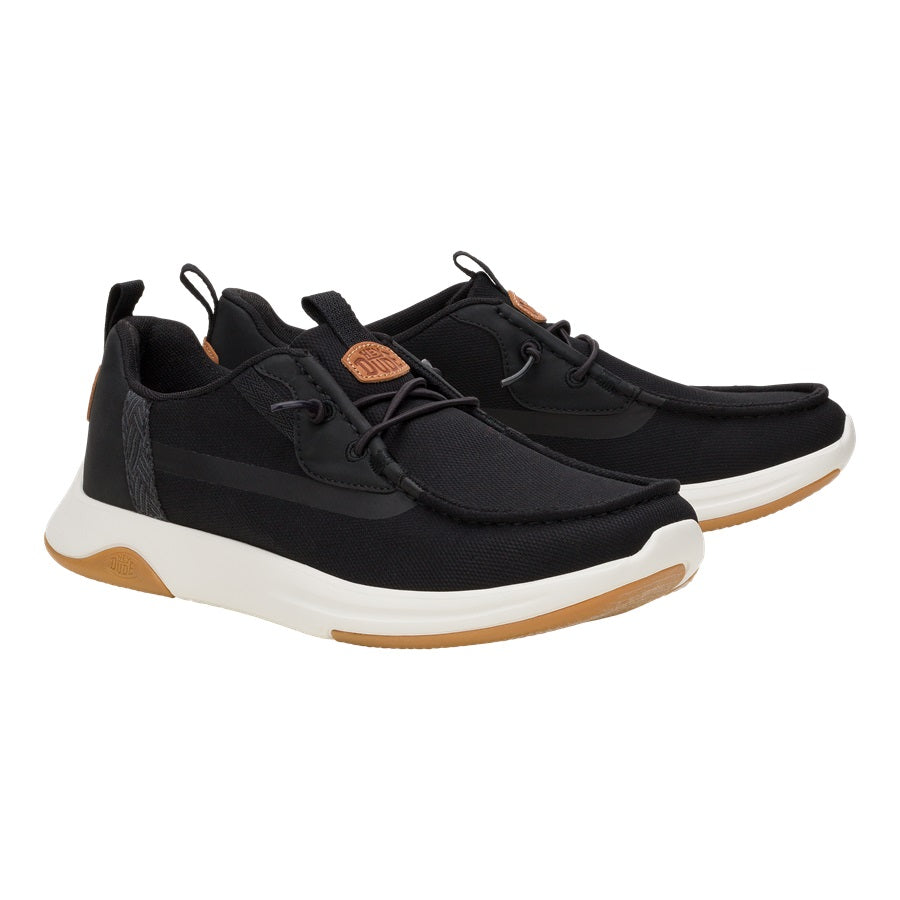 Men Wally Drift Mesh - Black/White | HEYDUDE