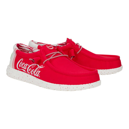 Men Wally Coke - True Red/White | HEYDUDE
