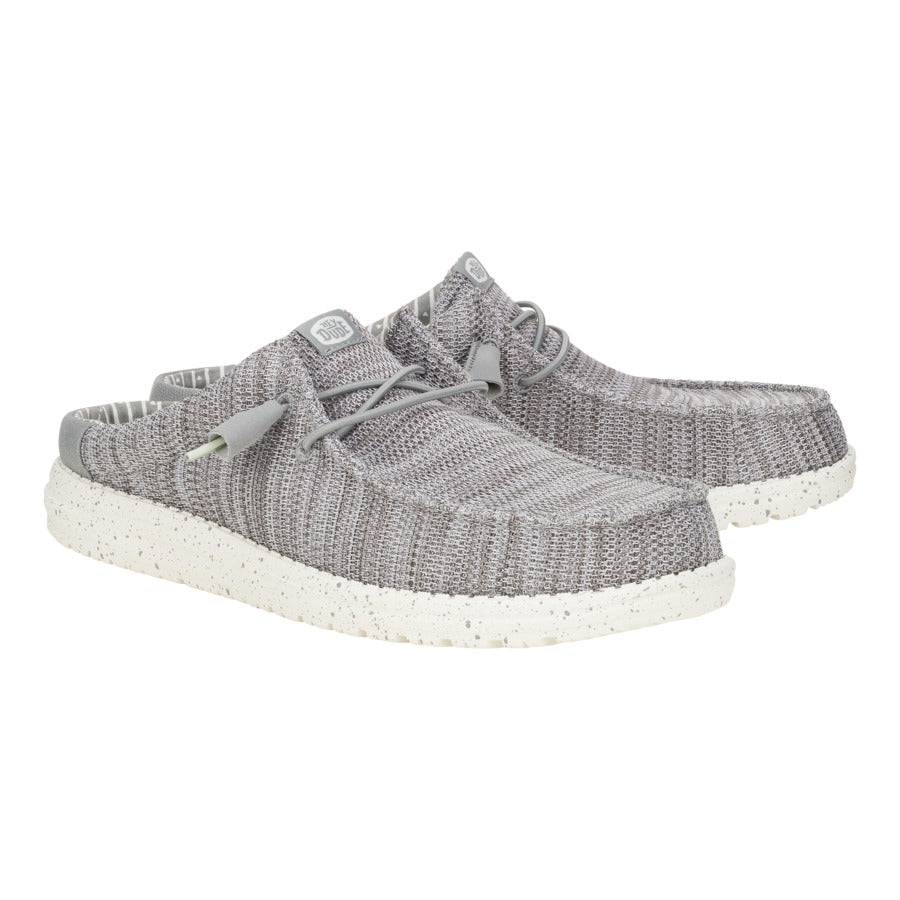 Men Wally Slip Stretch Sox - Granite Grey | HEYDUDE