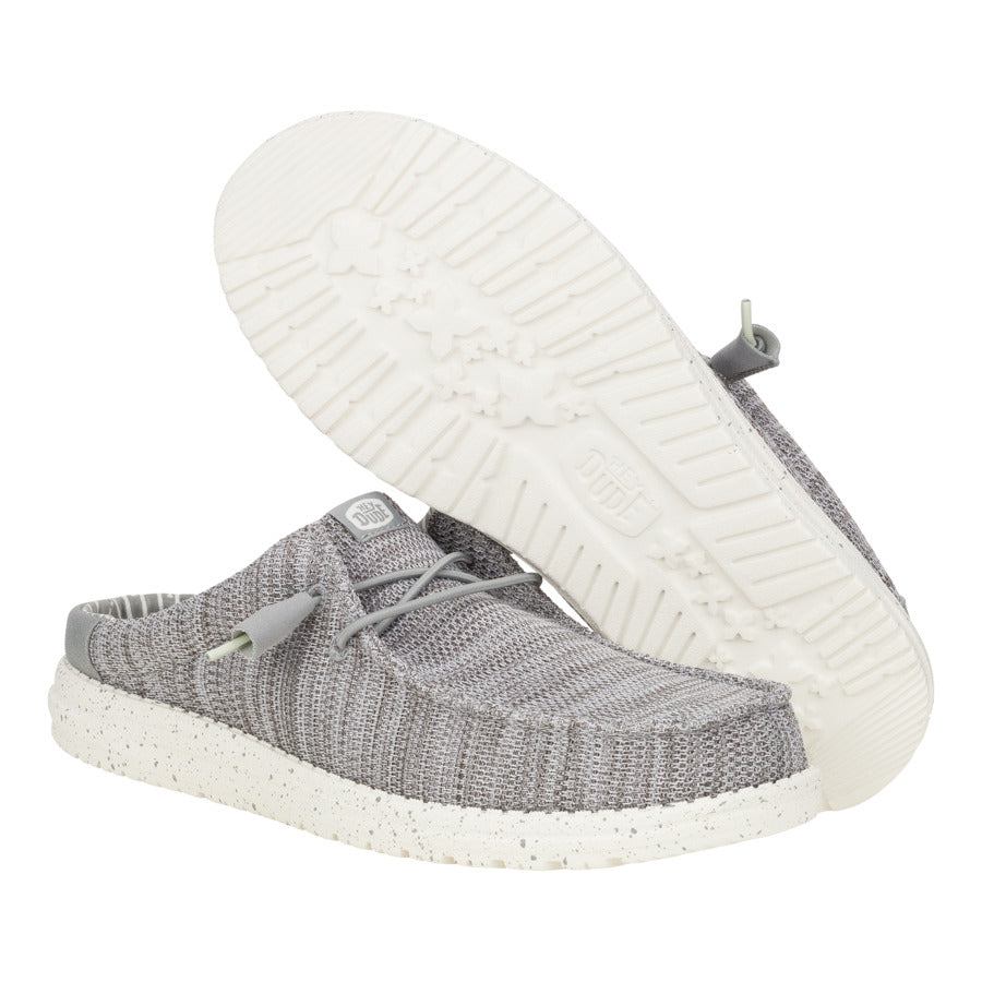 Men Wally Slip Stretch Sox - Granite Grey | HEYDUDE