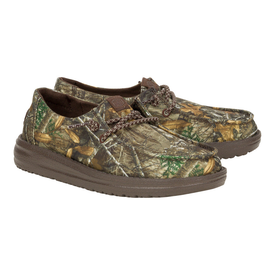 Kids Wendy Youth Realtree Edge® Colors - Brown/Camo | HEYDUDE