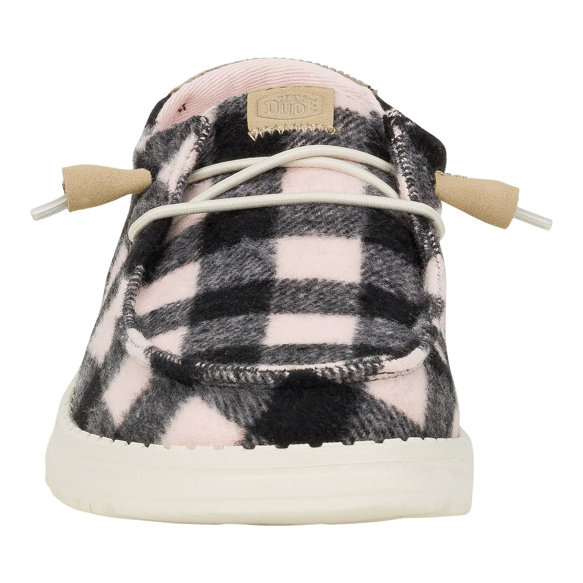 Women Wendy Buffalo Plaid - Pale Pink/Black | HEYDUDE