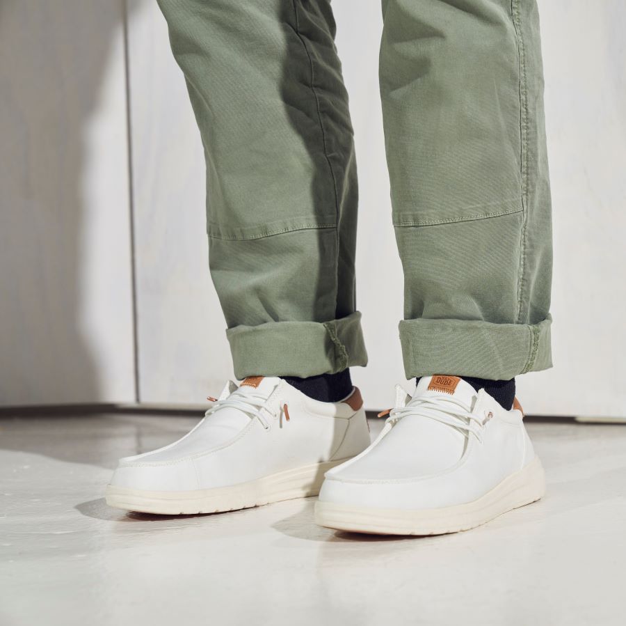 Men Paul Canvas - White | HEYDUDE