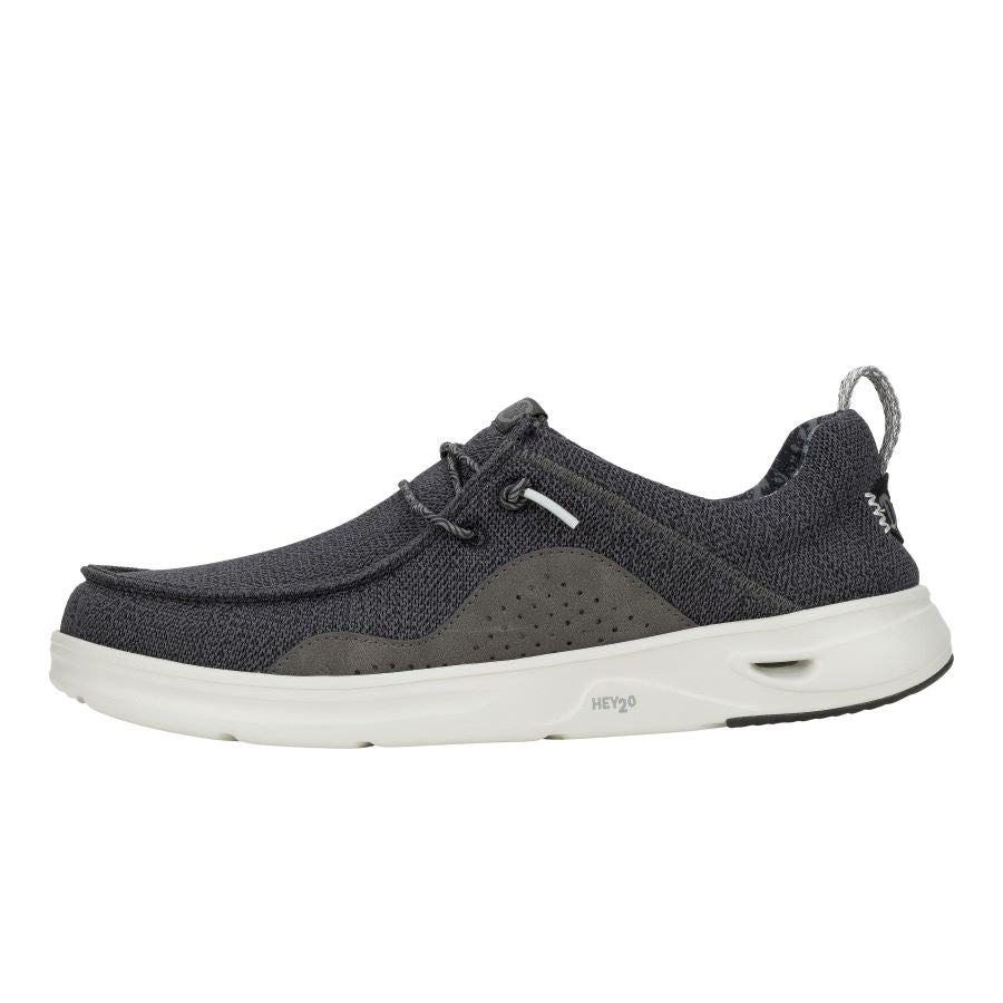 Men Wally Hey2O Mesh - Black/Monument Grey | HEYDUDE