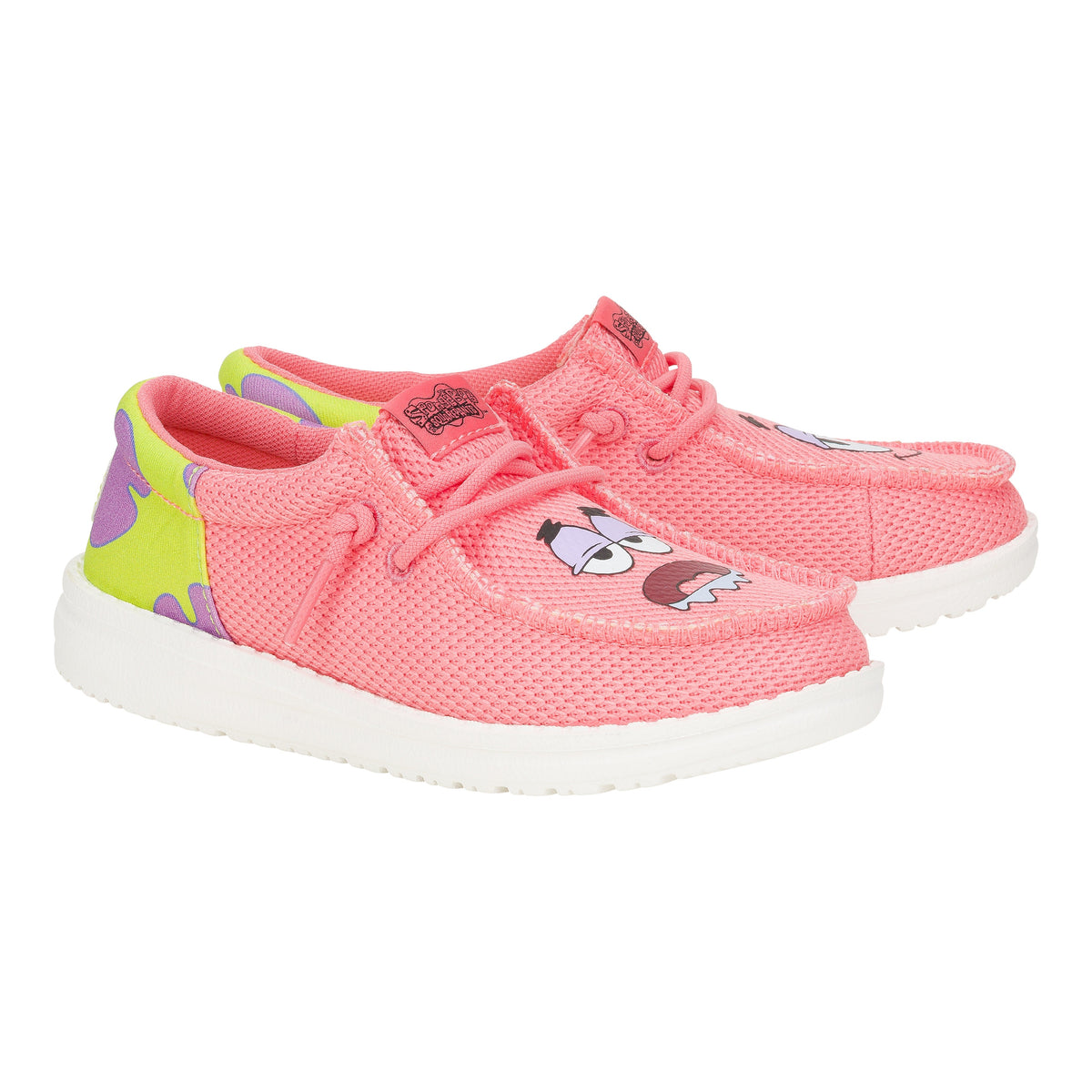 Kids Wally Funk Youth SpongeBob Patrick - Pink/Green | HEYDUDE