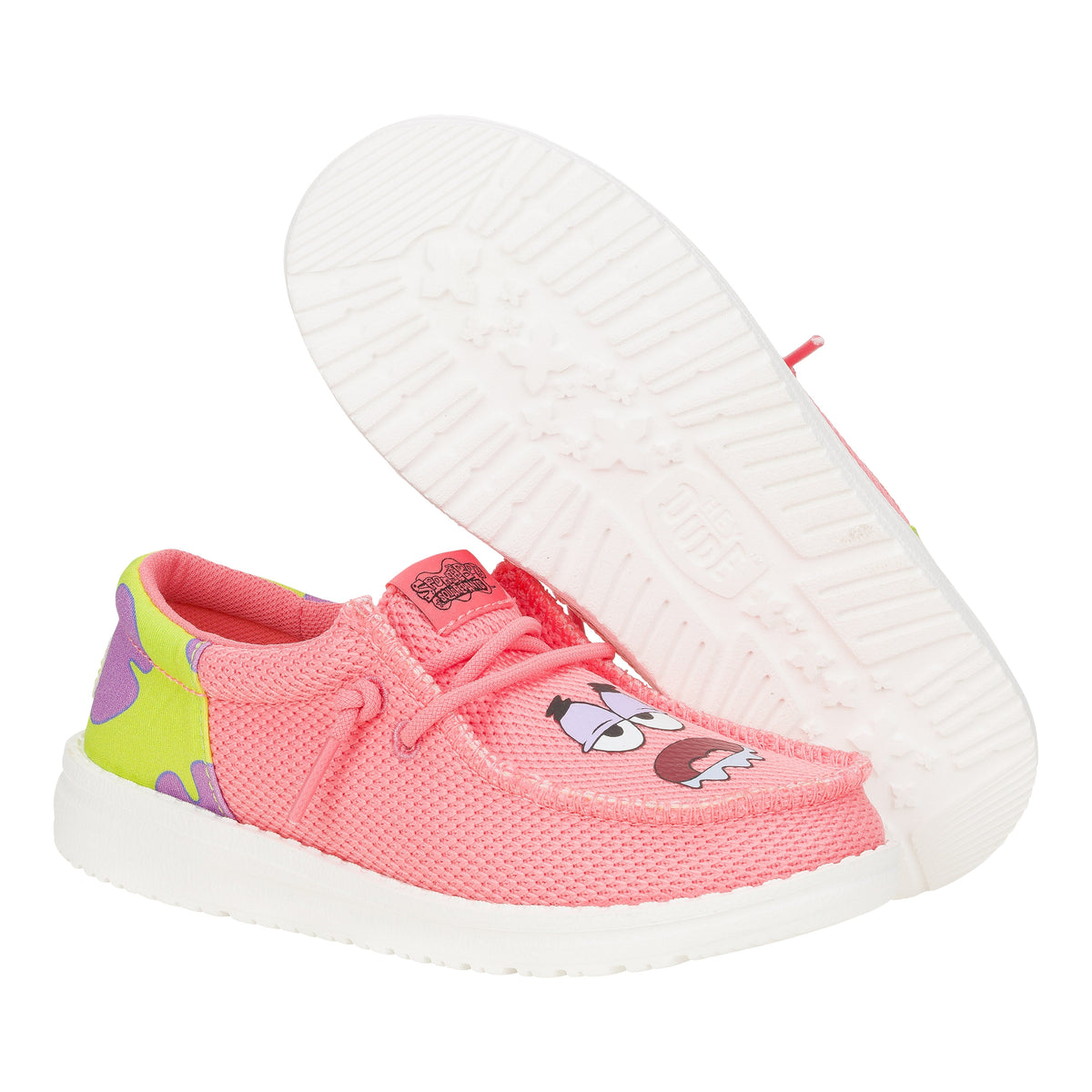 Kids Wally Funk Youth SpongeBob Patrick - Pink/Green | HEYDUDE