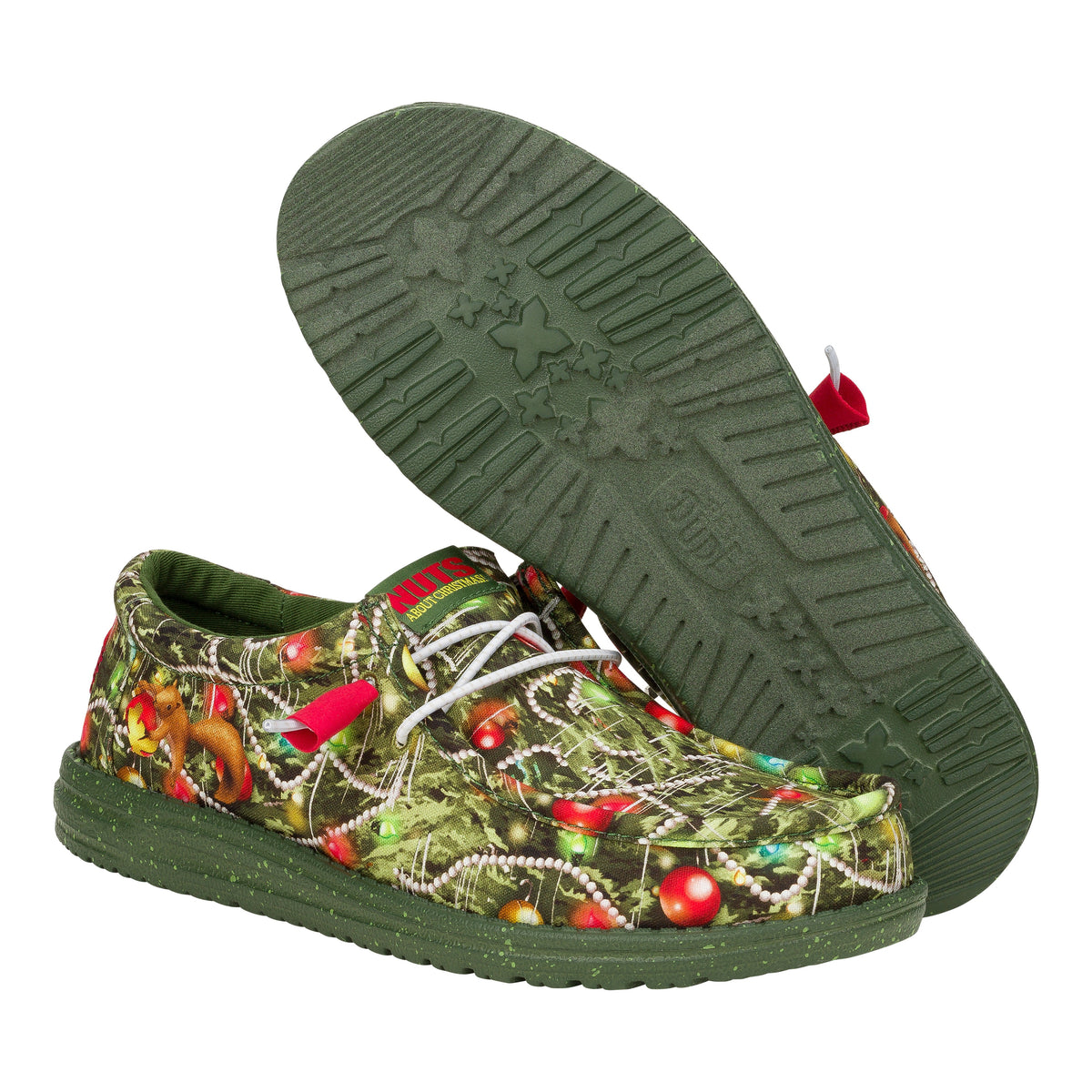 Men Wally Christmas Vacation - Christmas Green/Multi | HEYDUDE