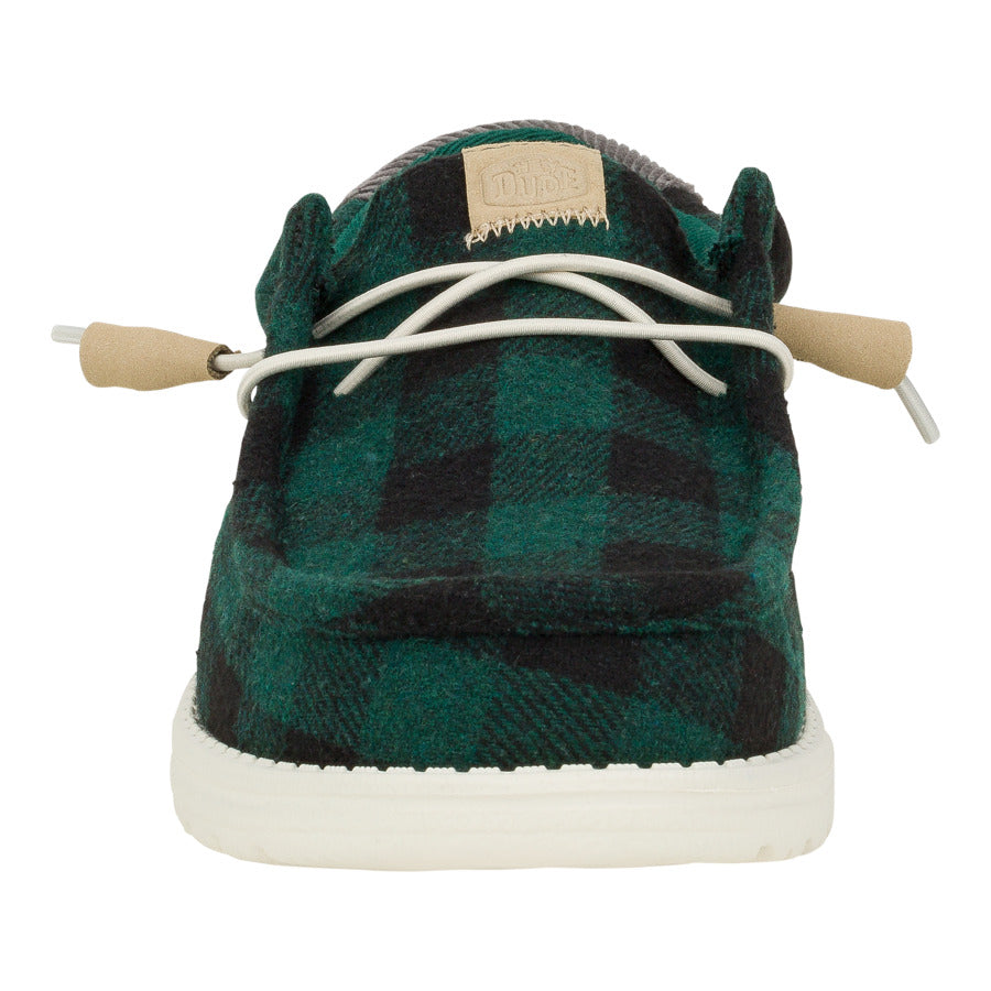 Men Wally Buffalo Plaid - Hunter Green | HEYDUDE