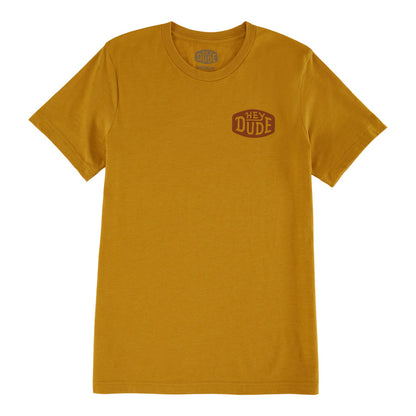 Women|Men Go To Buckle Tee - Mustard | HEYDUDE
