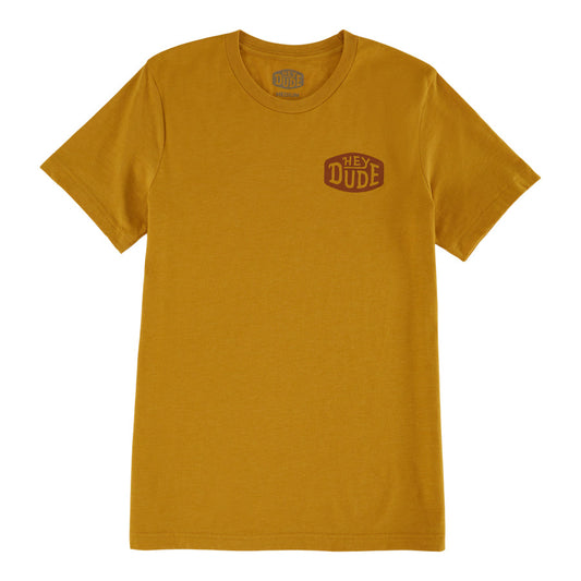 Women|Men Go To Buckle Tee - Mustard | HEYDUDE
