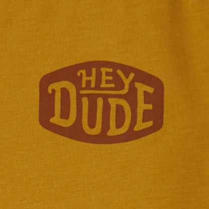 Women|Men Go To Buckle Tee - Mustard | HEYDUDE