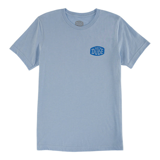 Women|Men Go To Buckle Tee - Light Blue | HEYDUDE