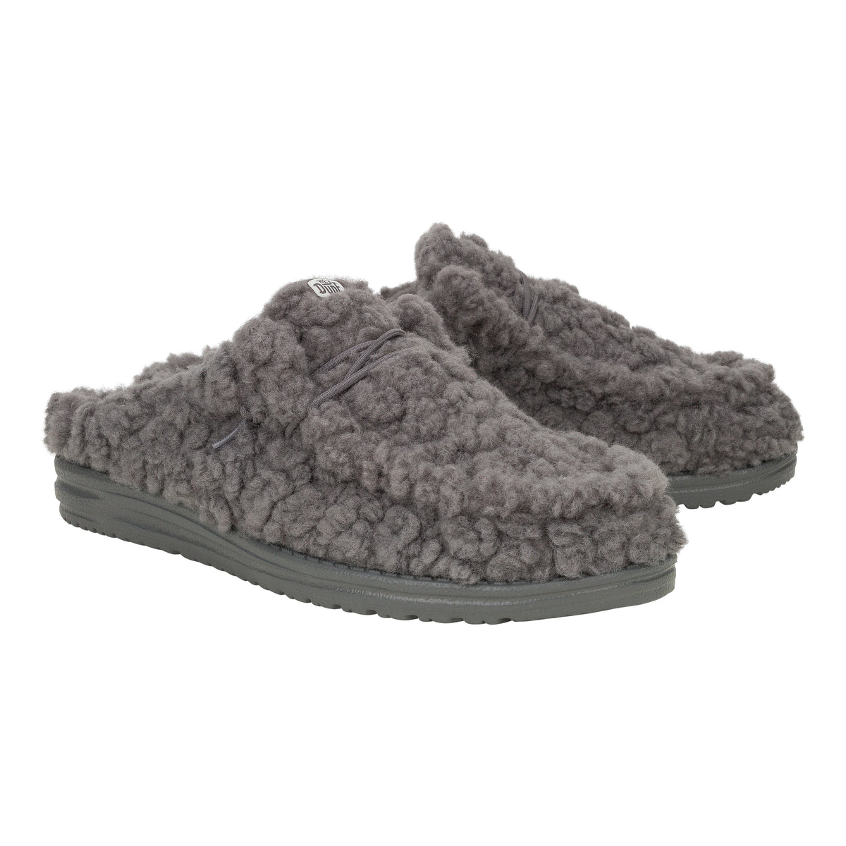 Men Wally Slipper - Cozy Granite Grey | HEYDUDE