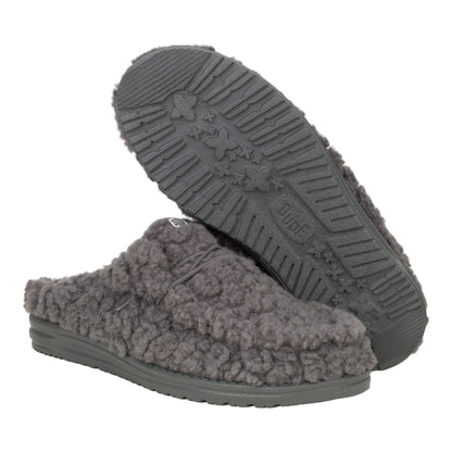 Men Wally Slipper - Cozy Granite Grey | HEYDUDE