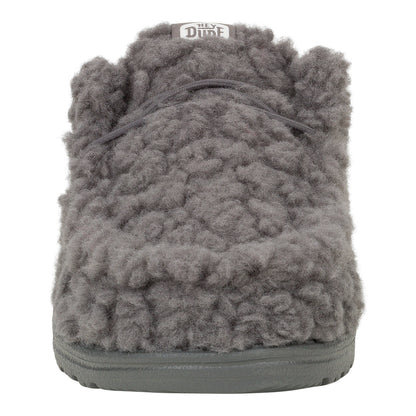 Men Wally Slipper - Cozy Granite Grey | HEYDUDE