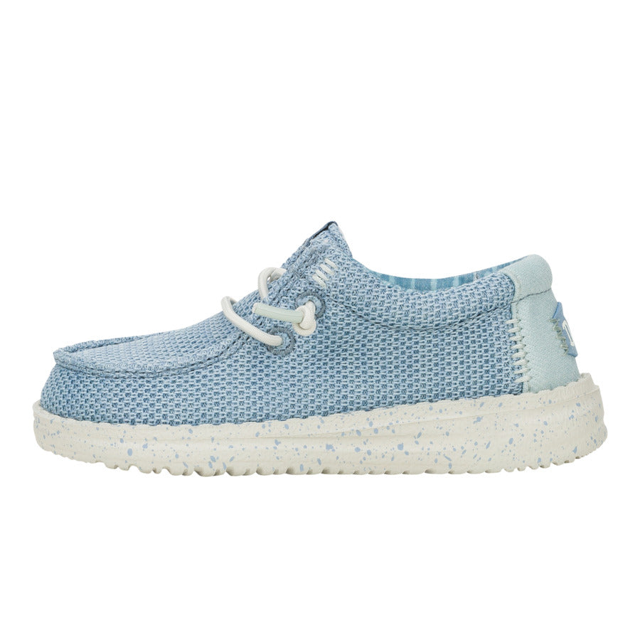 Kids Wally Toddler Stretch Sox - Cloud Blue/Dawn Blue | HEYDUDE
