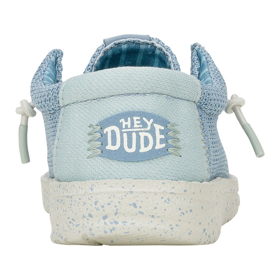 Kids Wally Toddler Stretch Sox - Cloud Blue/Dawn Blue | HEYDUDE