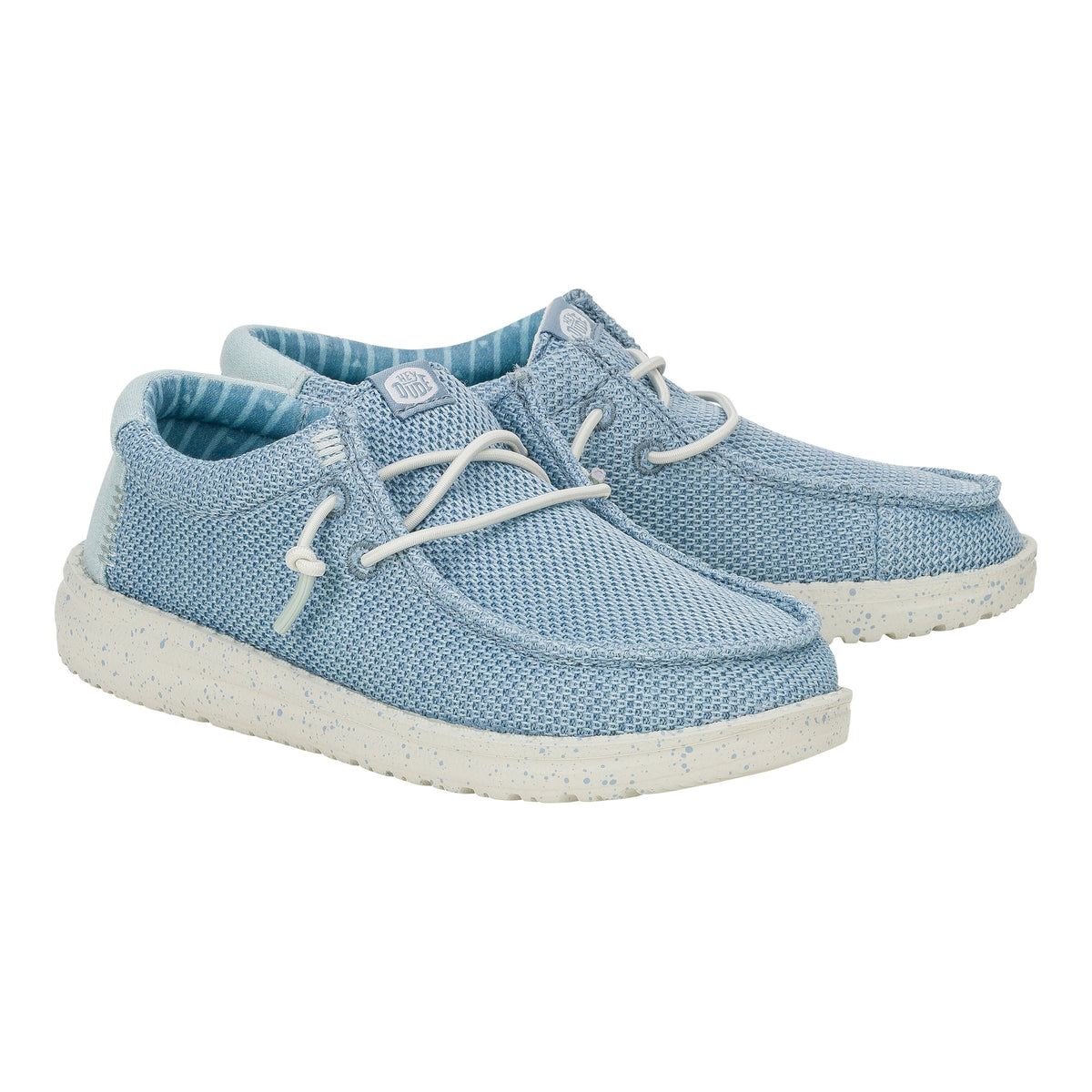 Kids Wendy Youth Stretch Sox  - Cloud Blue/Dawn Blue | HEYDUDE
