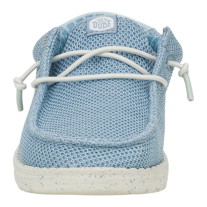 Kids Wendy Youth Stretch Sox  - Cloud Blue/Dawn Blue | HEYDUDE