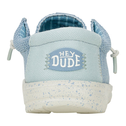 Kids Wendy Youth Stretch Sox  - Cloud Blue/Dawn Blue | HEYDUDE