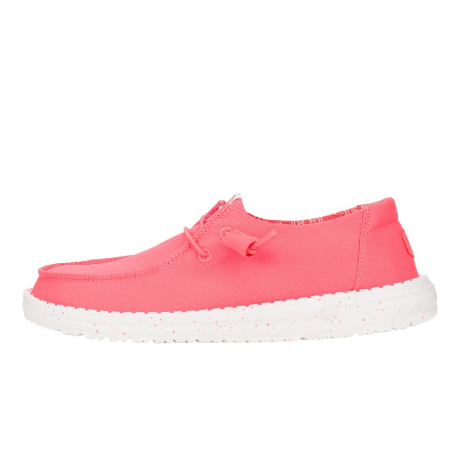 Women Wendy Stretch Canvas - Fiery Coral | HEYDUDE