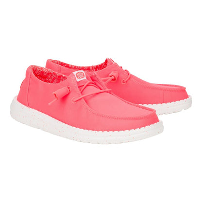 Women Wendy Stretch Canvas - Fiery Coral | HEYDUDE
