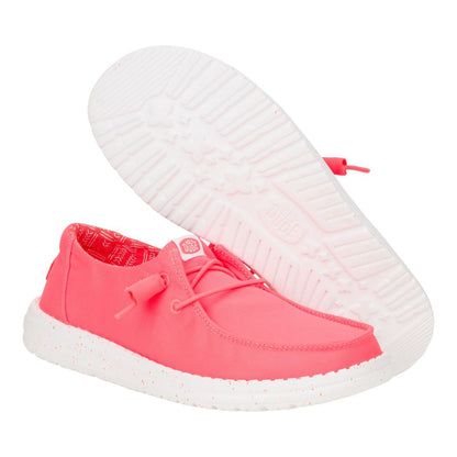 Women Wendy Stretch Canvas - Fiery Coral | HEYDUDE