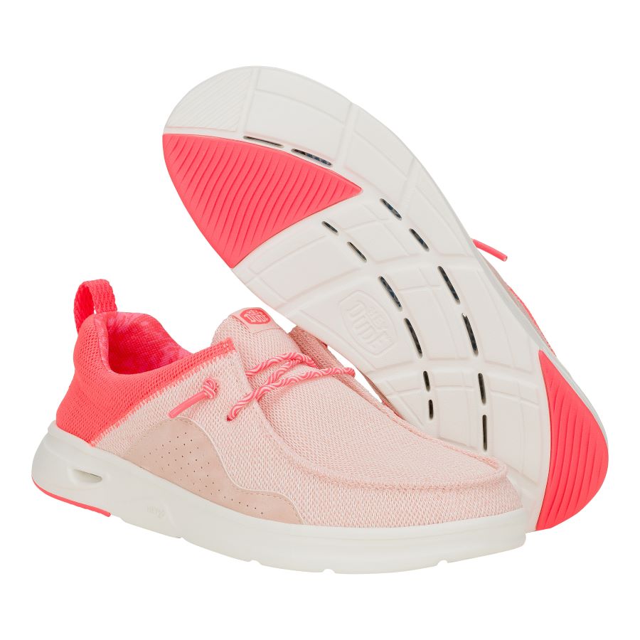 Women Wendy Hey2O Mesh - Pale Pink/Fiery Pink | HEYDUDE