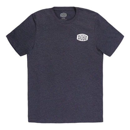 Men Go To Buckle Tee - Navy/Heather | HEYDUDE