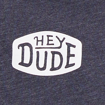 Men Go To Buckle Tee - Navy/Heather | HEYDUDE
