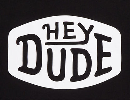 Men Go To Chest Buckle Tee - Black | HEYDUDE
