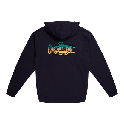 Men Modern Trout Hoodie - Navy | HEYDUDE