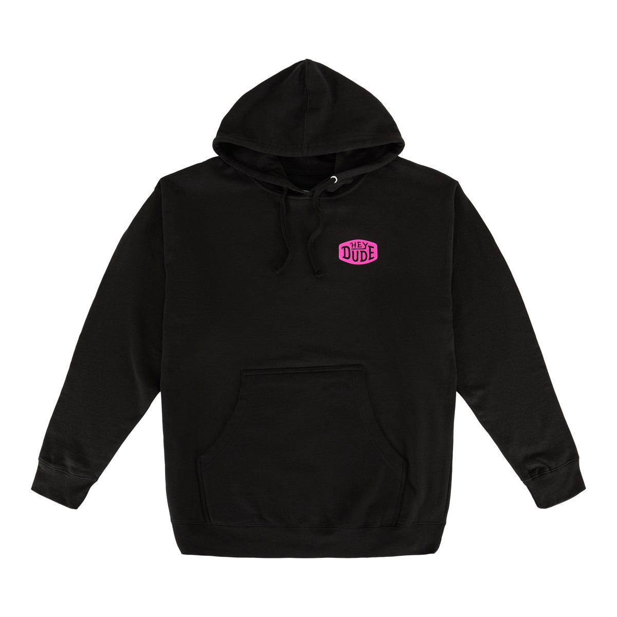 Men Go To Buckle Hoodie - Black/Pink | HEYDUDE