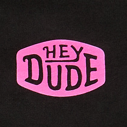 Men Go To Buckle Hoodie - Black/Pink | HEYDUDE