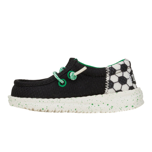Kids Wally Funk Toddler Sports - Black | HEYDUDE