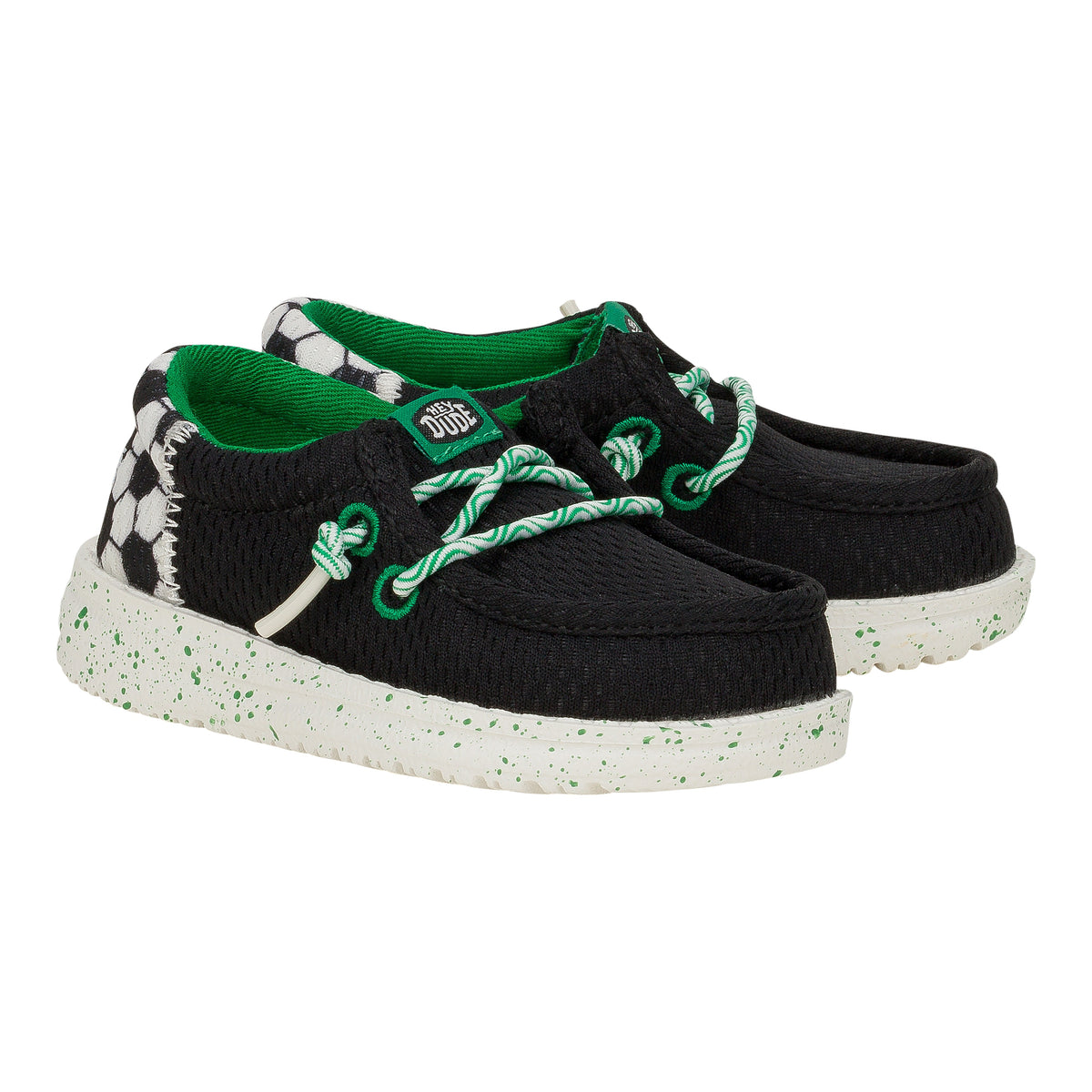 Kids Wally Funk Toddler Sports - Black | HEYDUDE