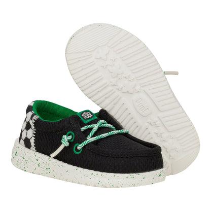 Kids Wally Funk Toddler Sports - Black | HEYDUDE
