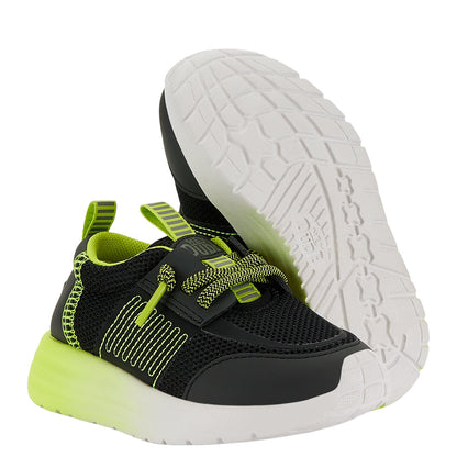 Kids Sirocco Play Toddler Sport Block - Black/Lime Punch | HEYDUDE