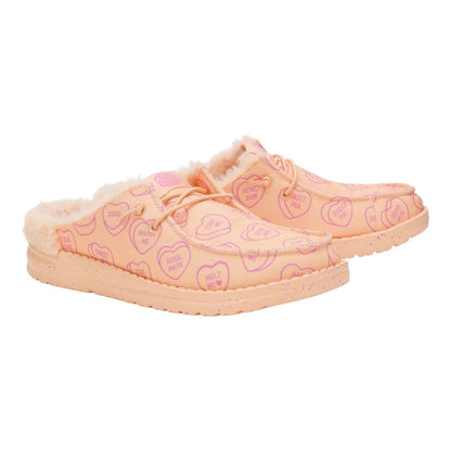 Women Wendy Slip x Sweethearts - Sweethearts Peach/Pink | HEYDUDE