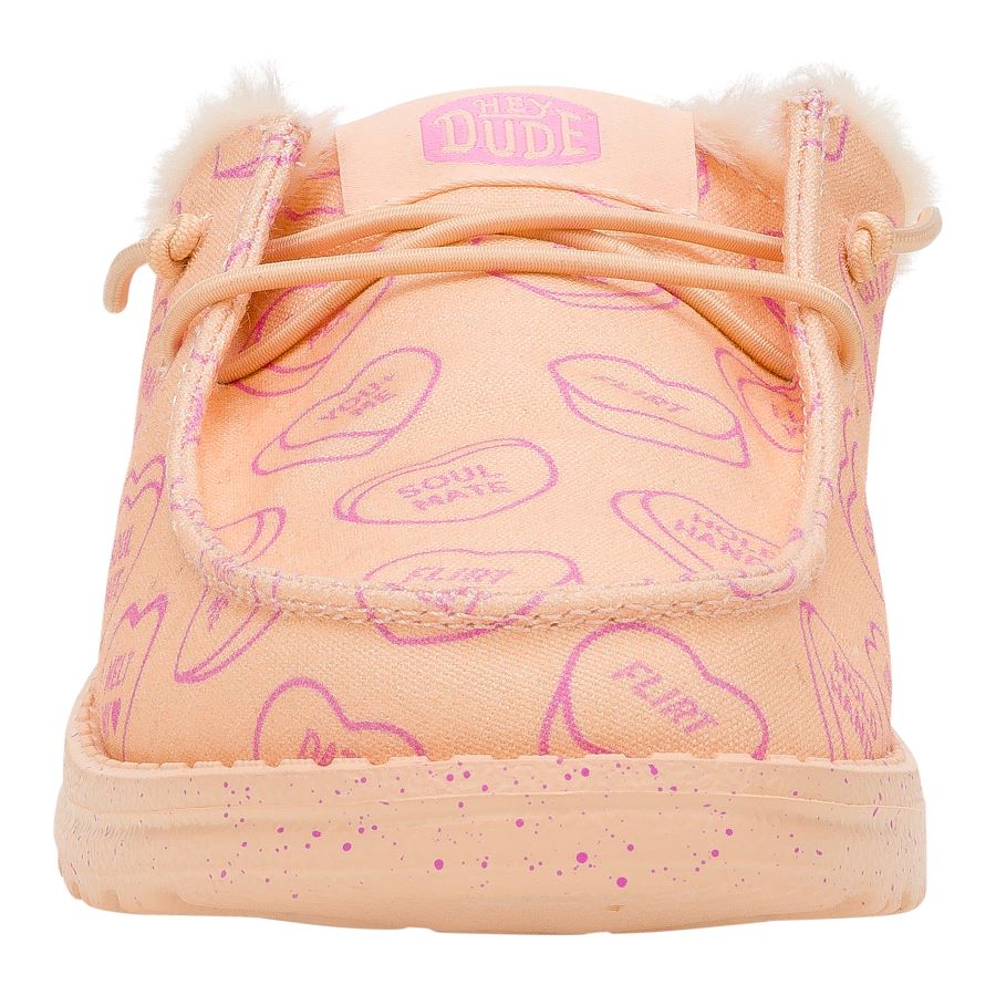 Women Wendy Slip x Sweethearts - Sweethearts Peach/Pink | HEYDUDE