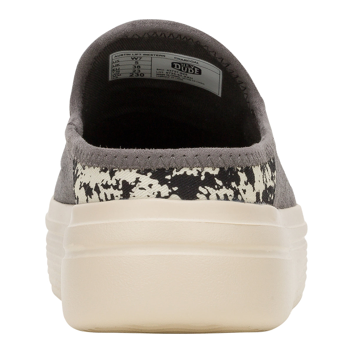 Women Austin Lift Western - Charcoal | HEYDUDE
