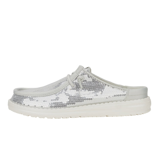 Women Wendy Slip Sequin - White | HEYDUDE