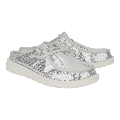 Women Wendy Slip Sequin - White | HEYDUDE