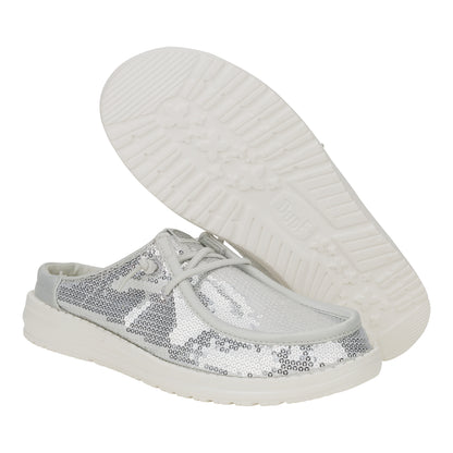 Women Wendy Slip Sequin - White | HEYDUDE