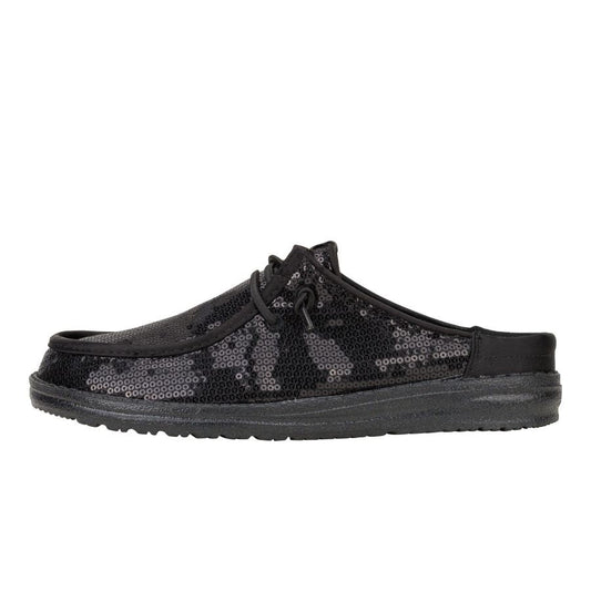 Women Wendy Slip Sequin - Black | HEYDUDE