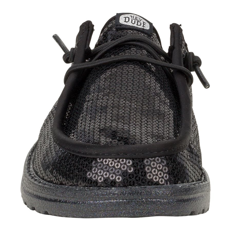 Women Wendy Slip Sequin - Black | HEYDUDE