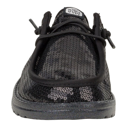 Women Wendy Slip Sequin - Black | HEYDUDE