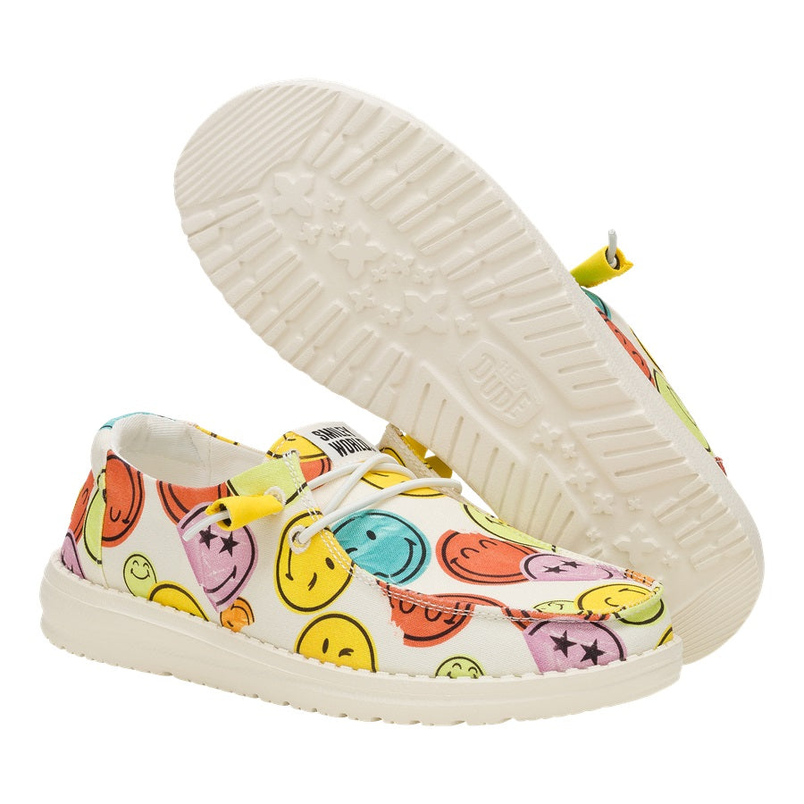 Women Wendy SMILEYWORLD® - Smiley Cream/Multi | HEYDUDE