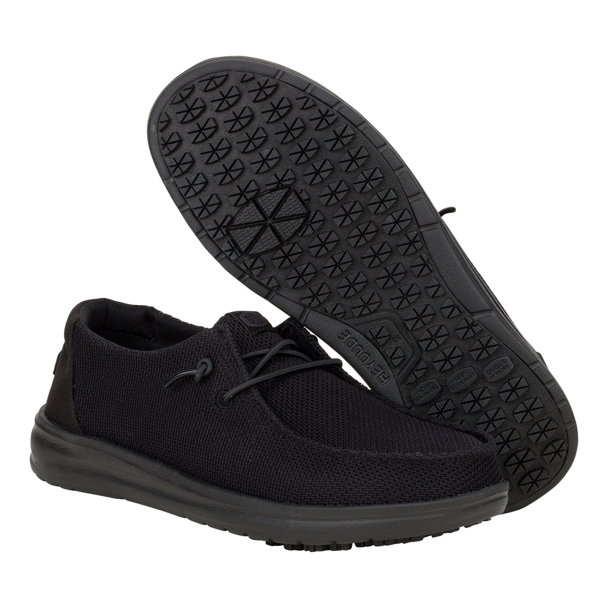 Women Wendy Work CE Slip Resistant - Black | HEYDUDE